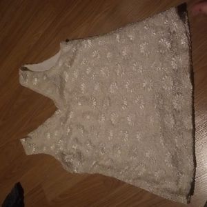 Dressy lace tank